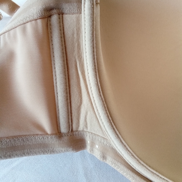 Comfort Choice Beige Multi-Way Strapless Underwire T-Shirt Bra 44G Lightly Lined - Picture 8 of 9